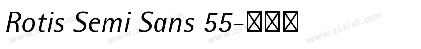 Rotis Semi Sans 55字体转换